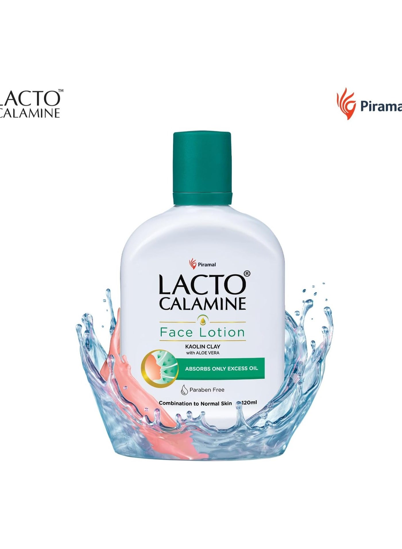 Face Lotion Kaolin Clay with Aloe Vera - Absorbs Only Excess Oil - Paraben Free 120ml