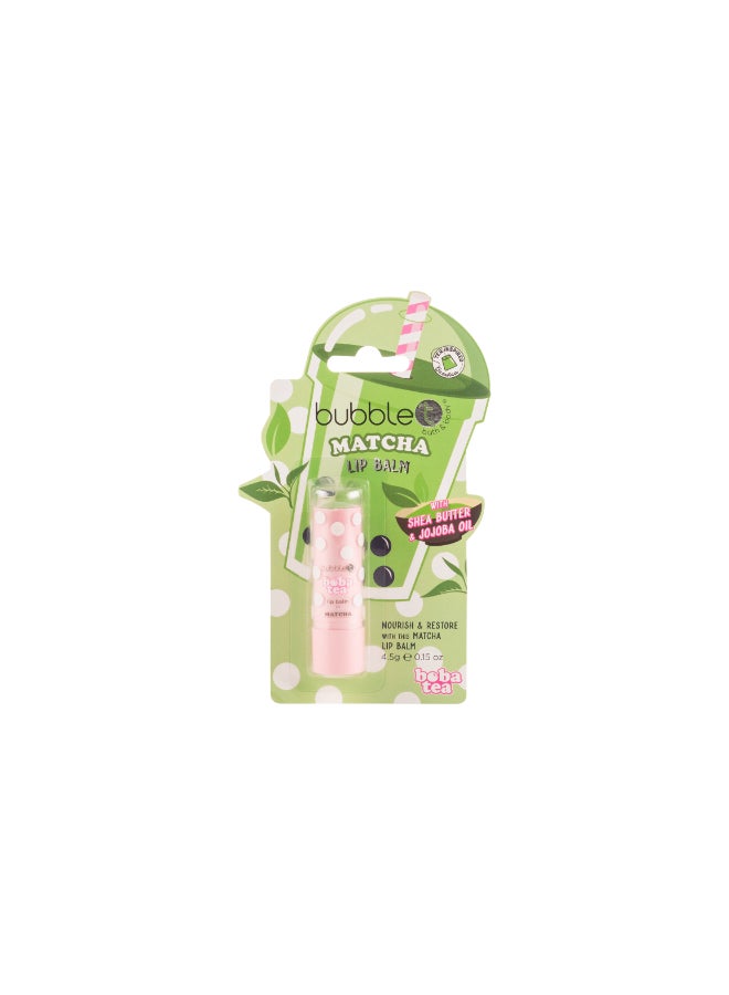Nourishing Matcha Lip Balm - Protects & Hydrates Lips, Infused with a Unique Green Tea Scent (10 ml)