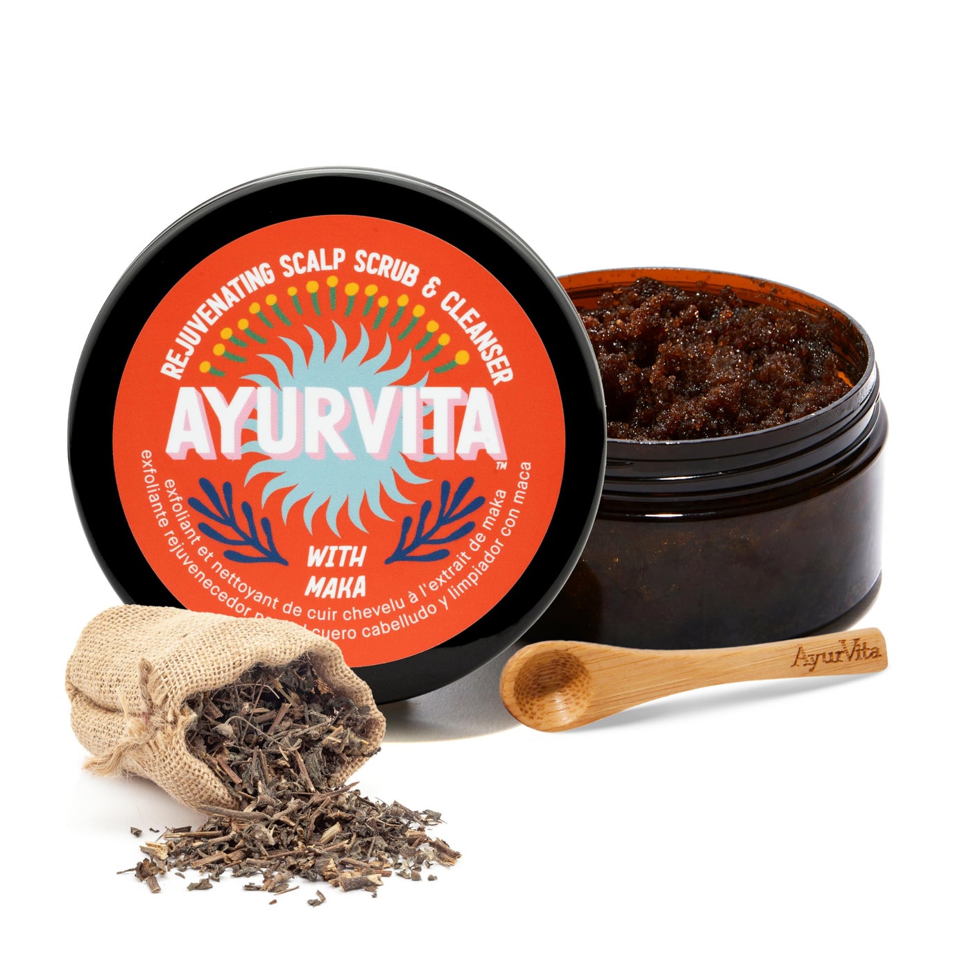 Ayurvita Scalp Scrub & Cleanser â€“ Perfect Exfoliating Scalp Care - Best for Hair Care & Hair Growth - Instant Relief for Irritated Scalps â€“ Restorating Ayurvedic Hair Treatment - 6.7 oz