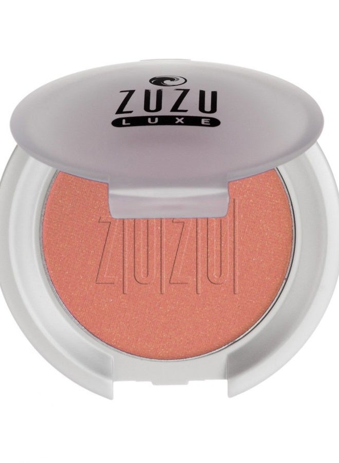ZUZU LUXE Mineral Blush (Sunset - Apricot/Warm Shimmer), Natural, Paraben Free, Vegan, Gluten-free, Cruelty-free, Non GMO, 0.1 oz
