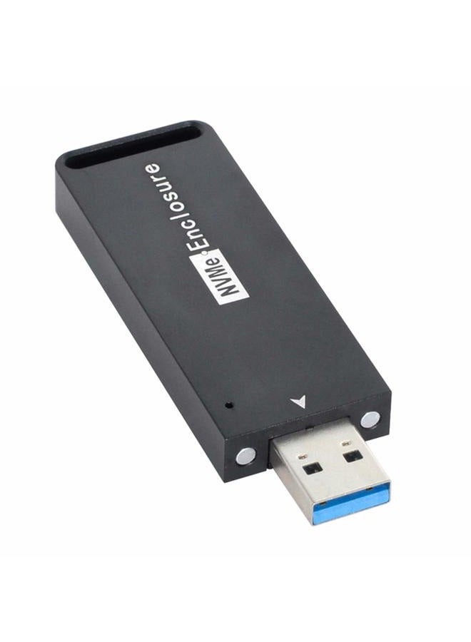 Xiwai USB 3.1 Gen2 10Gbps to NVME PCI-E M-Key Solid State Drive External Enclosure 2230/2242mm
