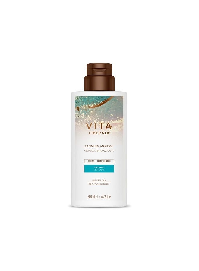 Clear Mousse for Natural Tan Looking Result, With Organic Botanicals, Fast drying, Hydrating Formula for Long Lasting Tan, 6.76 Oz
