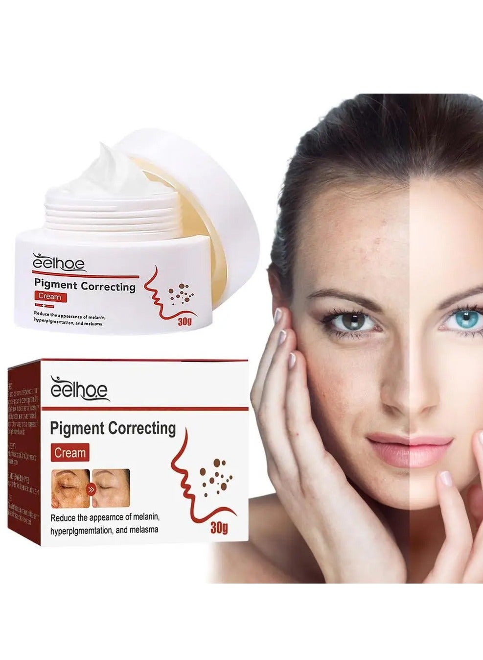Eelhoe Pigment Correction Cream Fades Spot Skin Care Skin