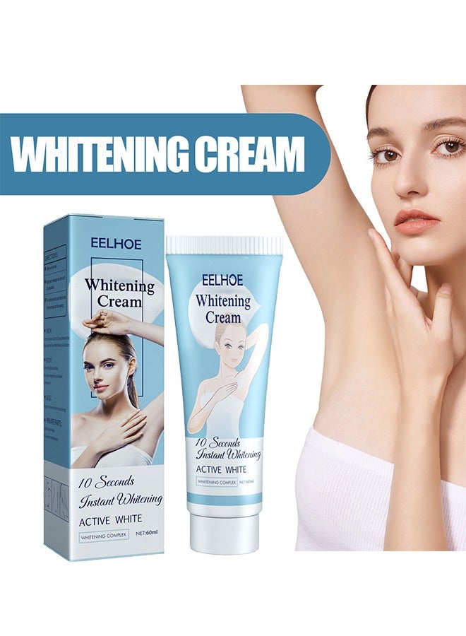 Whitening Cream,Body Whitening And Moisturizing Cream - Underarm Skincare Cream 60ML - Removes Skin Melanin And Smoother Skin