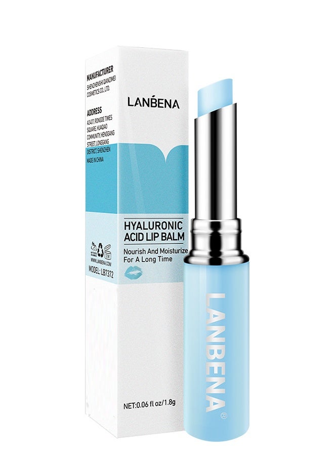 Hyaluronic Acid Lip Balm - Nourish And Moisturize For A Long Time - Reduce Fine Lines - Relieve Dryness And Long-Lasting Protection- 1.8G