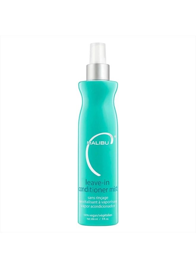 Vegan, Sulfate-Free Leave-In Conditioner Hair Mist - Detangling Hair Spray for Dry, Damaged and Frizzy Hair - Chlorine Hair Protection Treatment - Conditioning Hair Detangler for Women (9 oz)