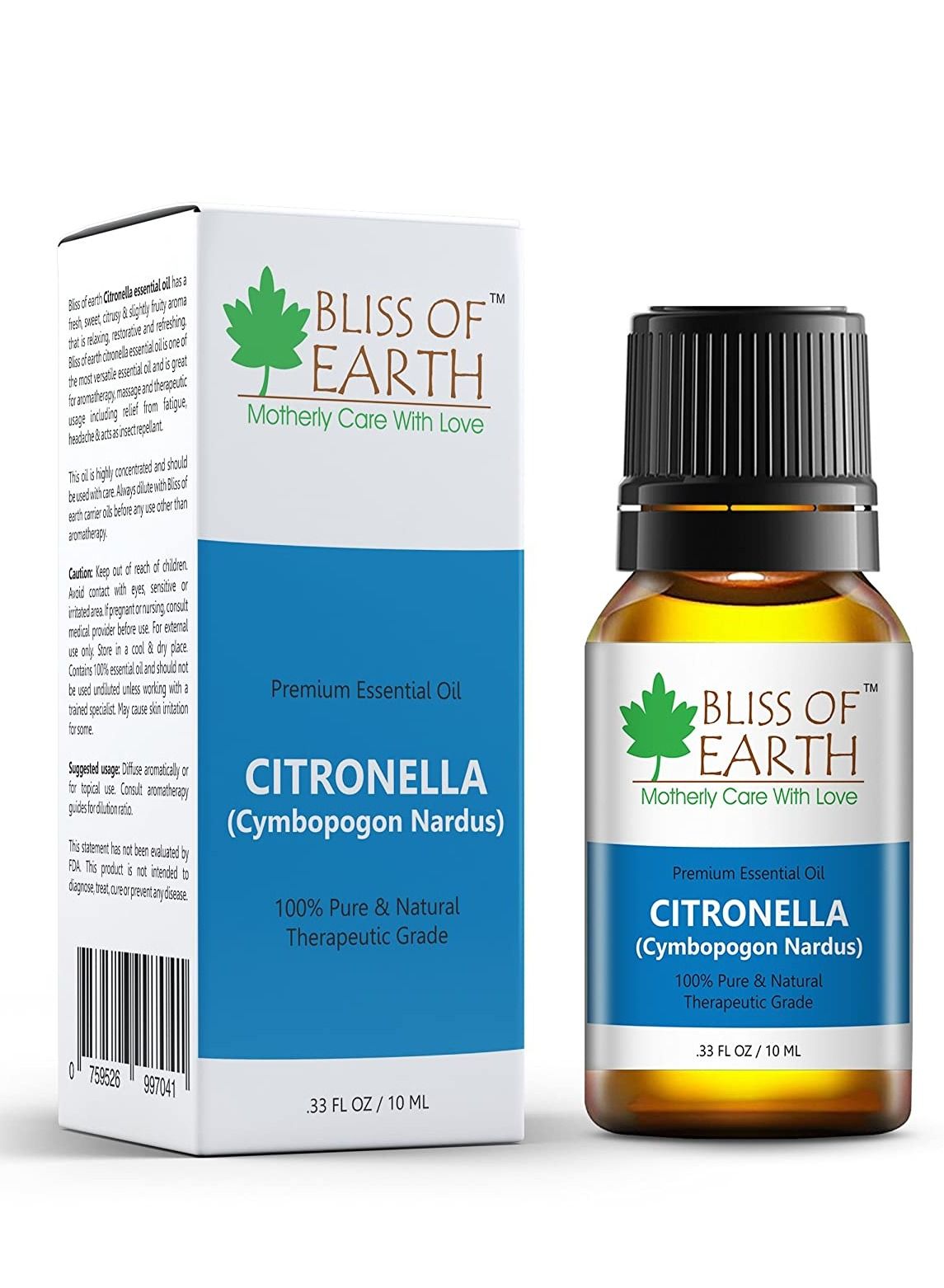 100% Pure Citronella Essential Oil, 10ml
