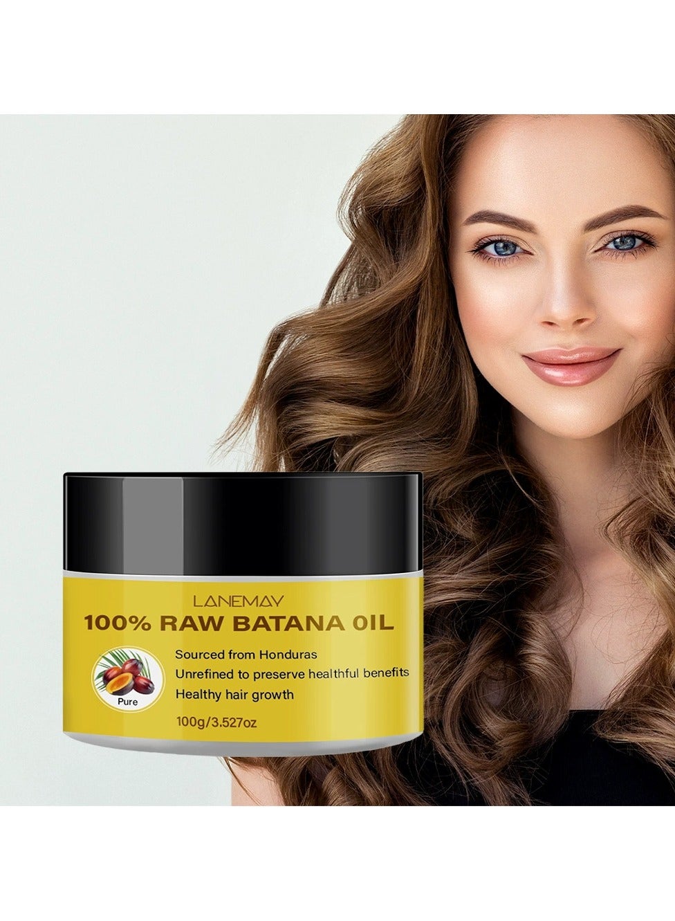 Batana Hair Oil – Nourishing Scalp Treatment Oil, Shiny Black Smooth Hair Care for Stronger Locks