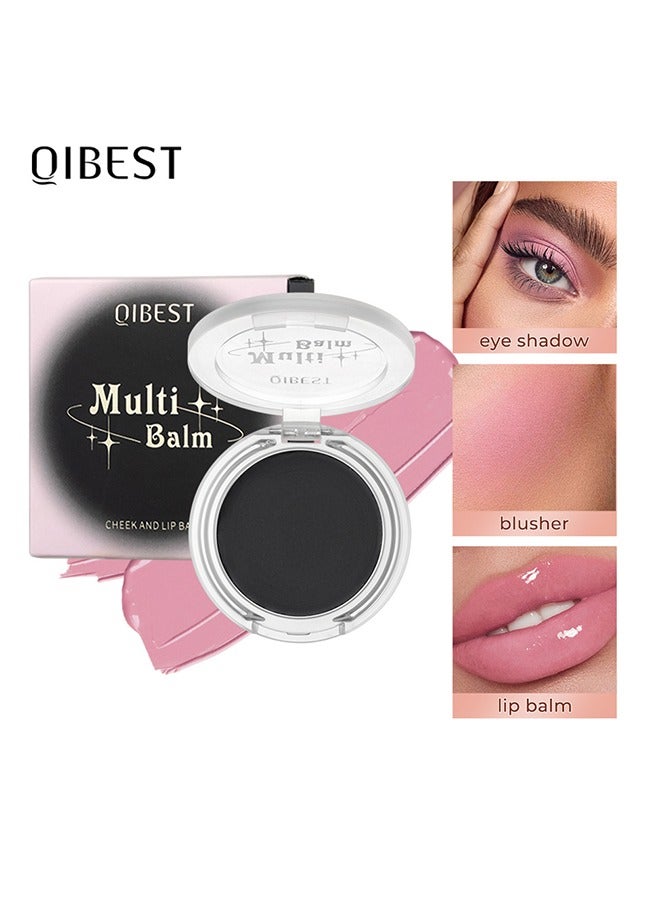 Cheek and Lip Balm - Multi Use Black Clear Crystal Color Change, Magic Gel Natural Nude Makeup Lip and Cheek Makeup, Black Magic Blush
