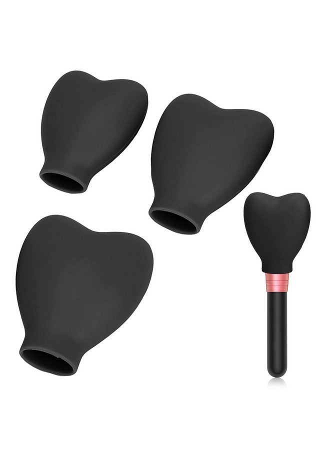 MAYCREATE® 3 Sizes Makeup Brush Cover Set Silicone Travel Dustproof Covers for Makeup Brushes Reusable Foundation Brush Protector Cap Universal for Single & Multi-fit - Brush Not Included