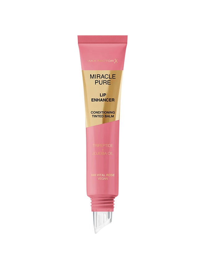 Miracle Pure Lip Enhancer Hydrating Lip Balm - 040 - Vital Rose