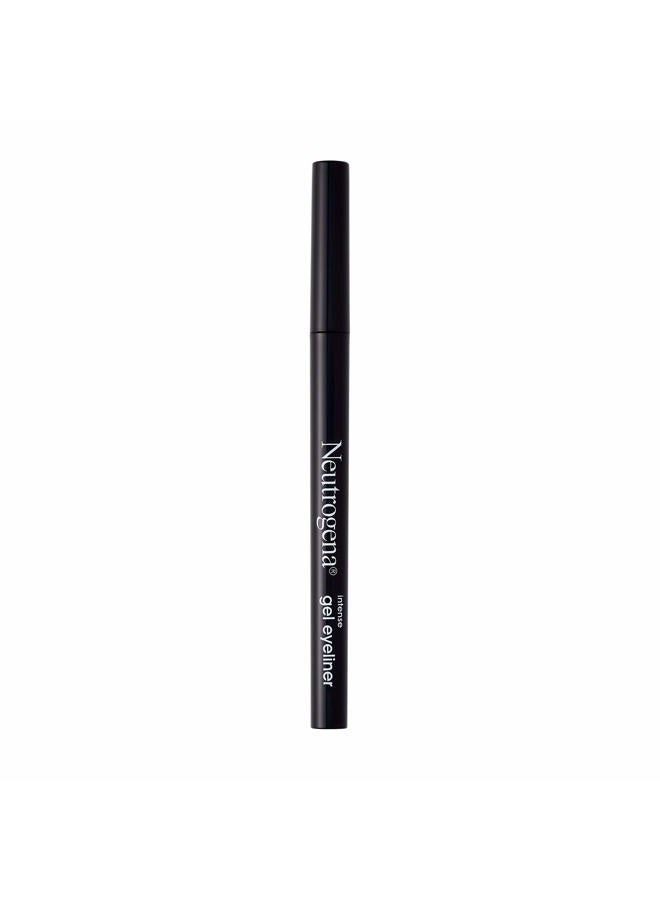 Intense Gel Eyeliner with Antioxidant Vitamin E, Smudge- & Water-Resistant Eyeliner Makeup for Precision Application, Jet Black, 0.004 oz