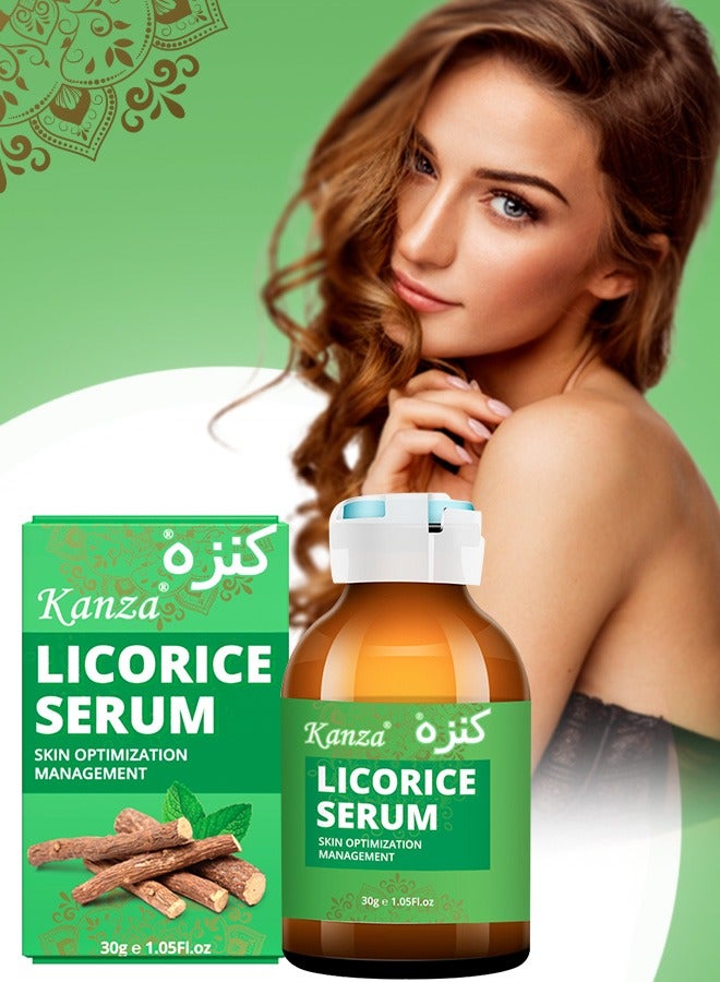Licorice Root Serum for Moisturizing Anti-Wrinkle Anti-Aging Dark Spot Corrector Skin Acne Brightening Dark Spots Fine Lines Reducing Serum for All Skin Types 30g