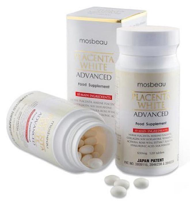Placenta White Advanced Skin Whitening Tablets