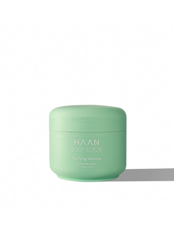 Haan Body Scrub Purifying Verbena 200ml – Gentle Exfoliation for Rough Skin, Biodegradable Particles, Invigorating Scrub for Bumpy Skin Relief 200ml