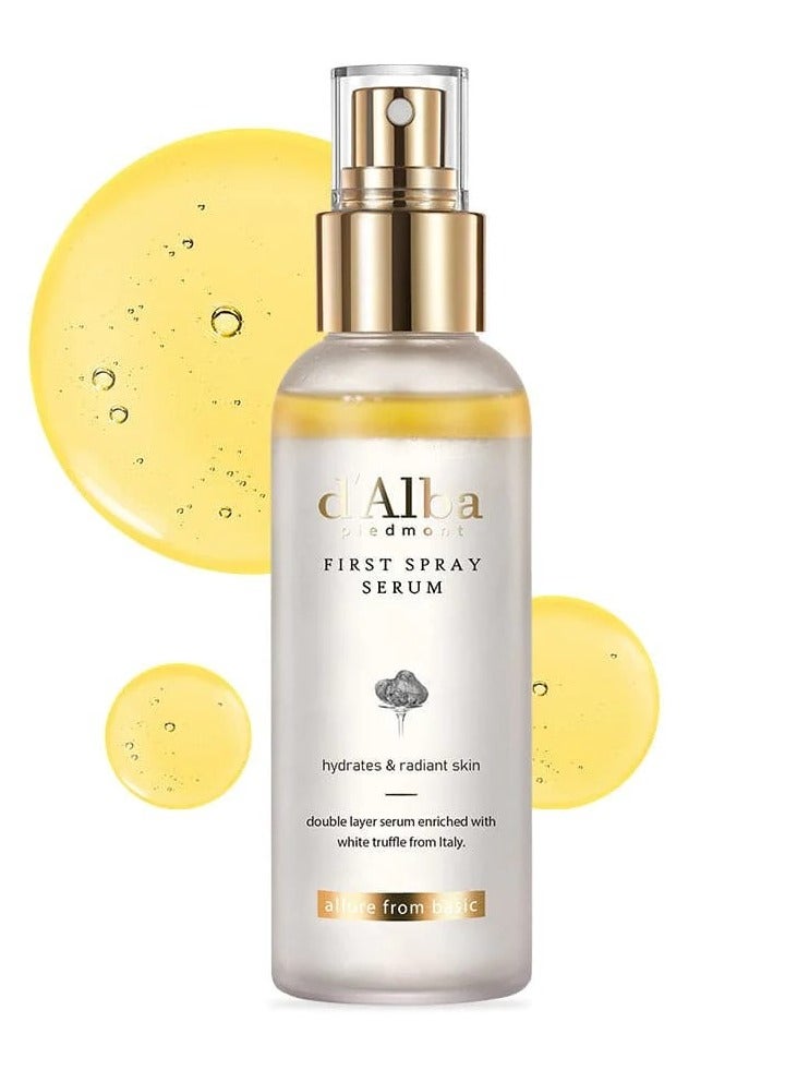 Italian White Truffle First Spray Serum Vegan glowy hydrating serum face mist dalbamist