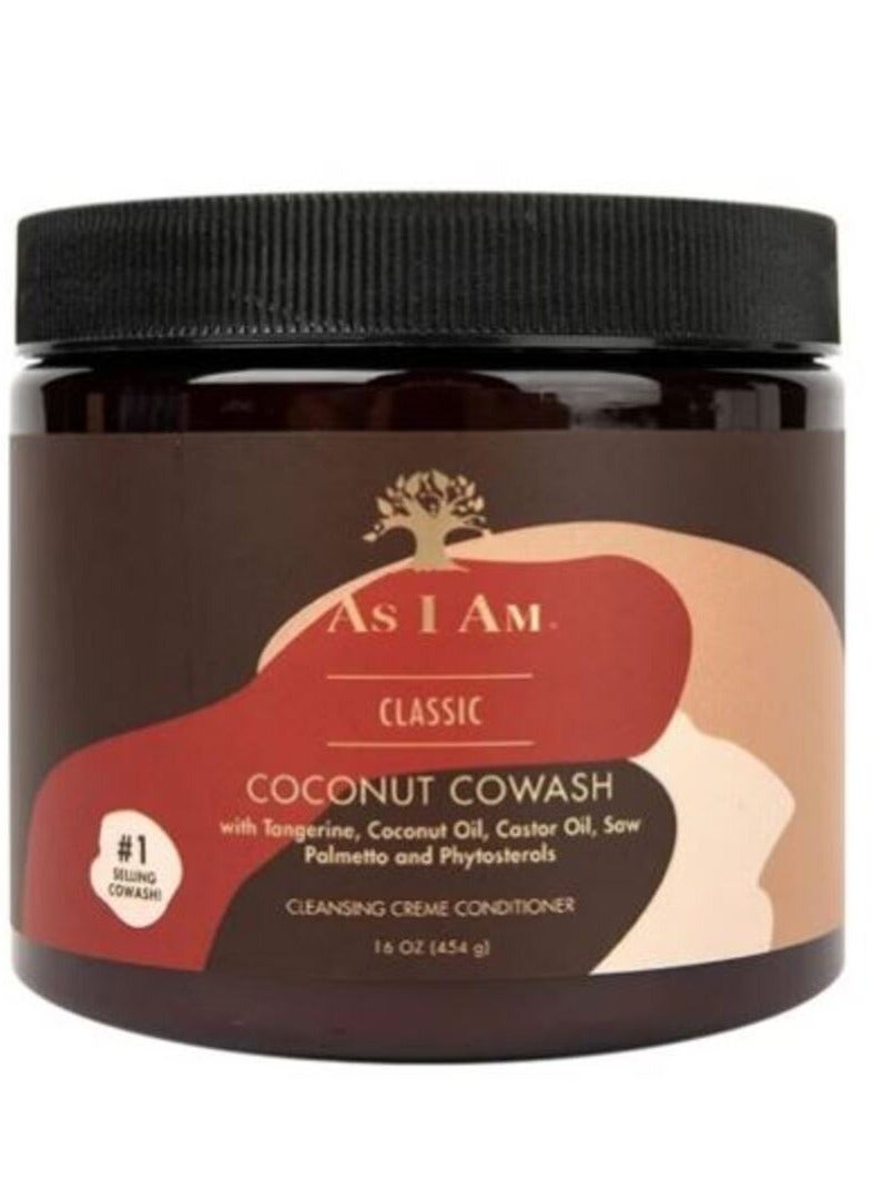 Classic Coconut Cowash With Saw Palmetto, Castor Oil Phytosterols  Cleansing Conditioner Preserves Moisture 454g