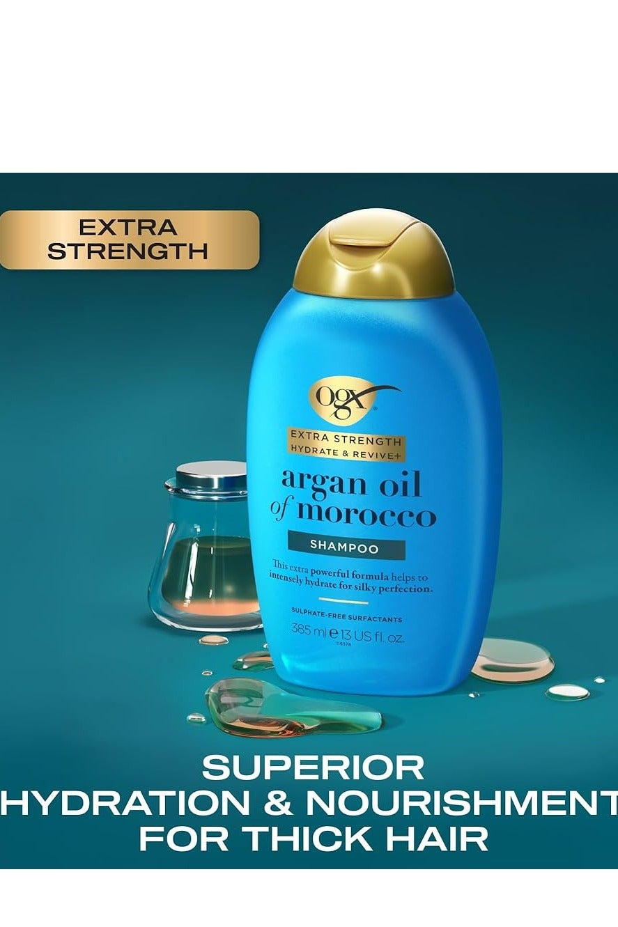 Extra Strength Hydrate And Repair+ Argan Oil Of Morocco Shampoo 385 ML