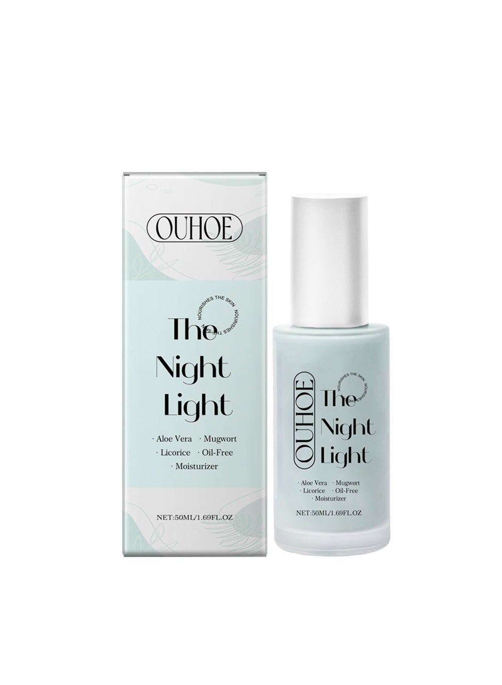 Hyaluronic Acid Moisturizing Serum, Oil-Free Hydrating Formula with Aloe Vera, Mugwort, and Licorice for Deep Moisture