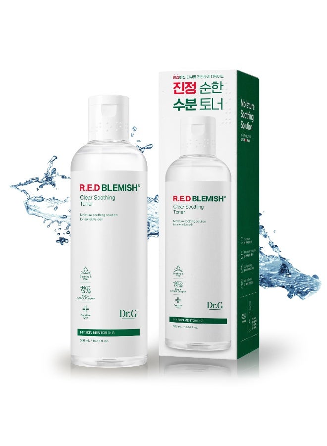 RED Blemish Clear Soothing Korean Toner, 300ml - Korean Skin Care Toner, Toner Korean Skin Care, Toner Korean, Korean Toner for Face, Toner for Face Korean, Korean Toners, Korean Face Toner