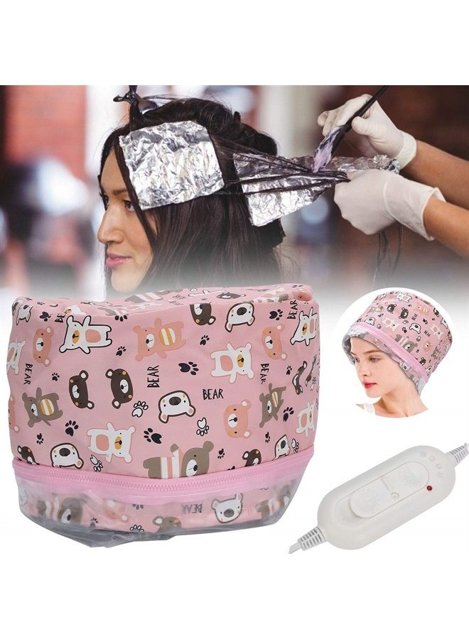 Heat Cap For Deep Conditioning, Removable Hair Care Hat, Adjustable Hair Care Heating Cap With Intelligent Protection, 3-Speed Hair Steamer Cap, Salon Hair Hat Great For Deep Conditioner(#2)