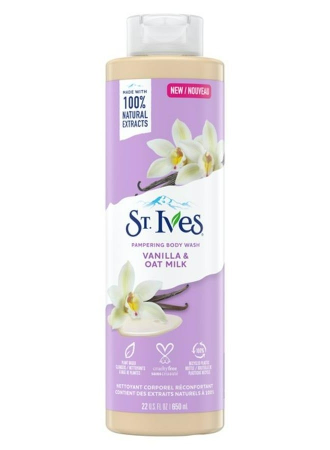 Pampering Body Wash Vanilla & Oat Milk Made with 100% Natural Extracts 650 ML