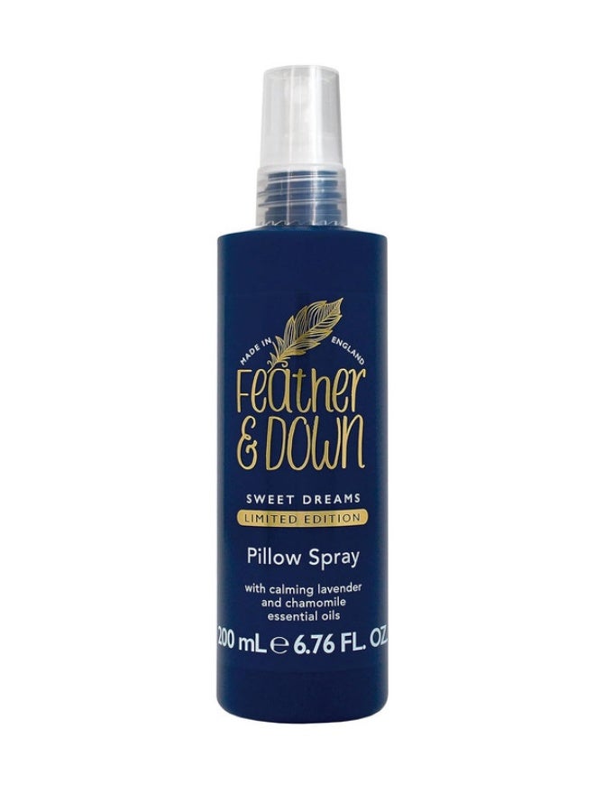Sweet Dreams Limited Edition Pillow Spray (200ml) - with Calming Lavender And Chamomile Essential Oils Encourages Calm, Tranquillity And a Restful Night's Sleep Cruelty Free