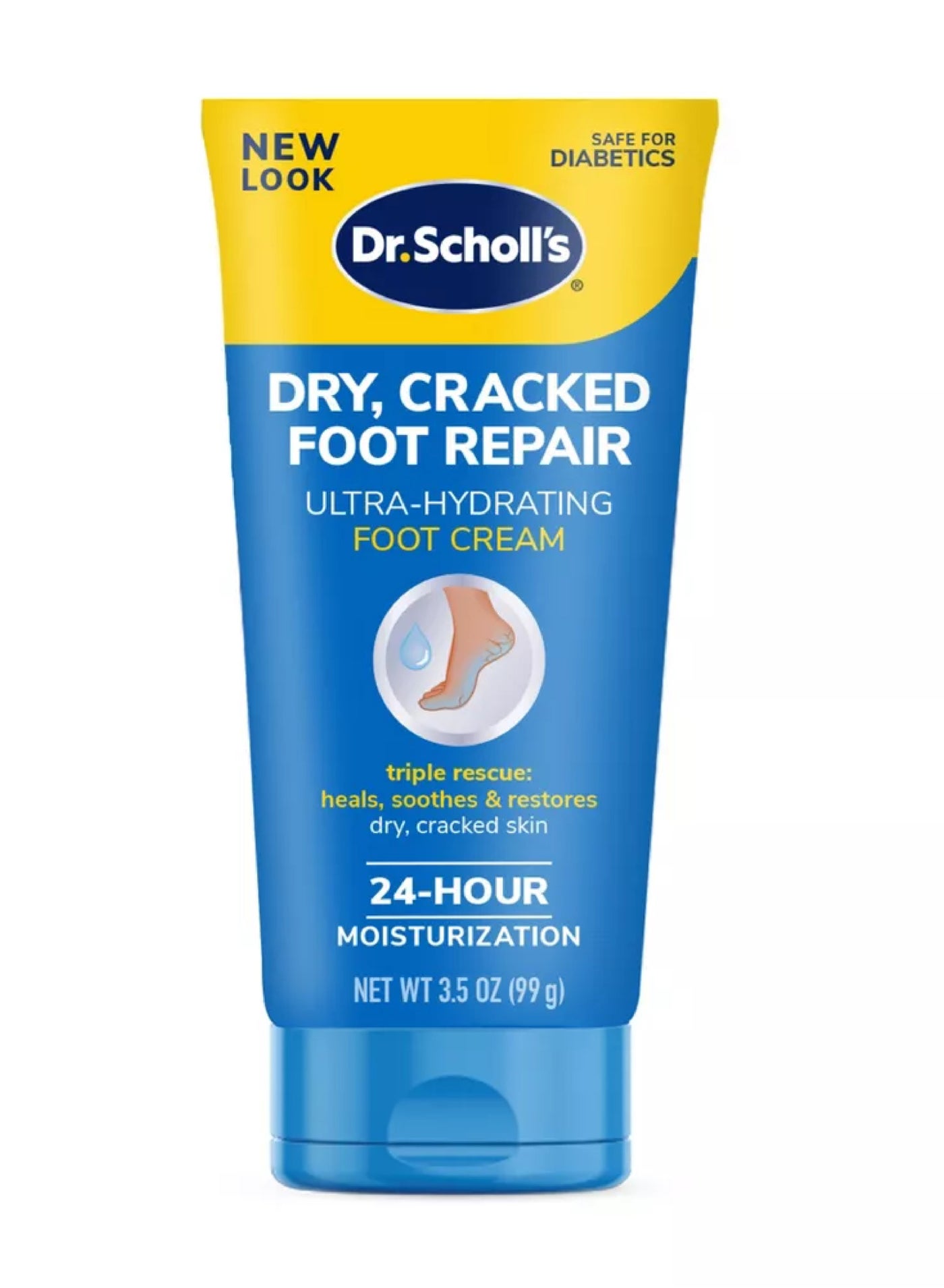 Dry, Cracked Foot Repair Ultra-Hydrating Cream - Professional Strength Formula Heals & Soothes with 25% Urea & Epsom Salt (3.5 oz)