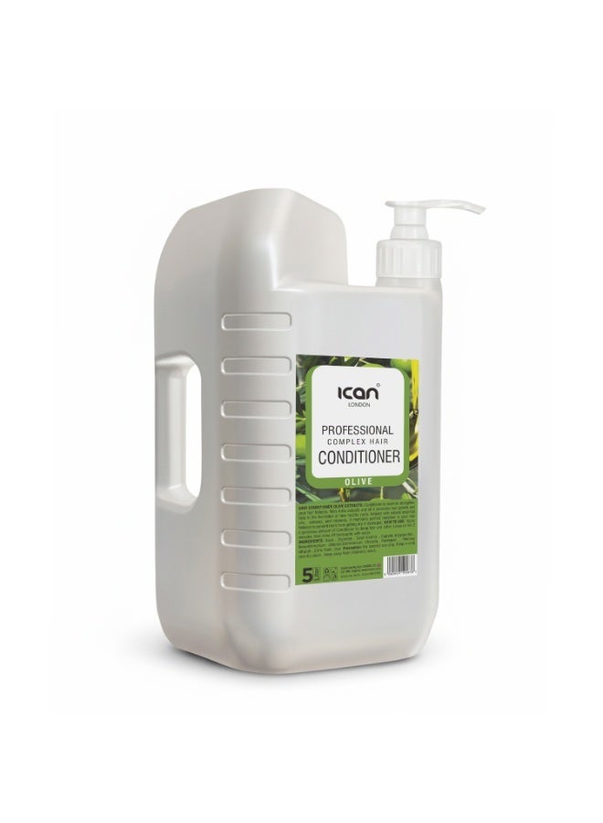 ICAN London Professional Complex Olive Conditioner 5 Litre | Salon Size Deep Nourishing, Strengthening & Repair Hair Conditioner