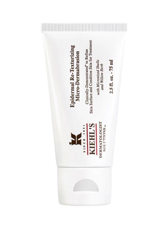 Kiehl's Epidermal Re-Texturizing Micro-Dermabrasion Facial Scrub, Exfoliating Treatment to Maximize Skincare Absorption, Refines & Conditions Skin, Paraben-free, Fragrance-free - 2.5 fl oz