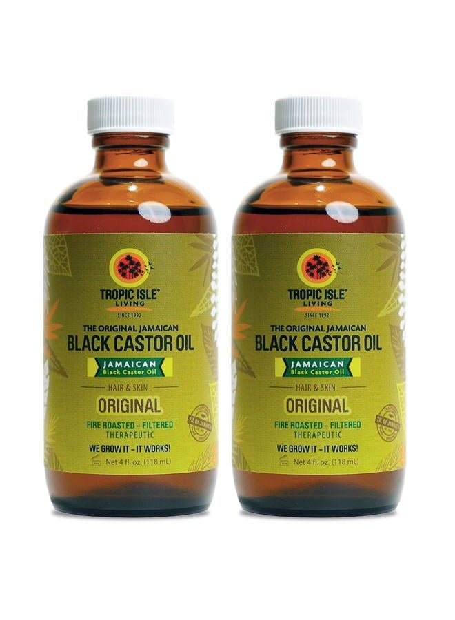Jamaican Black Castor Oil 118ml 'Pack of 2' by Tropic Isle Living