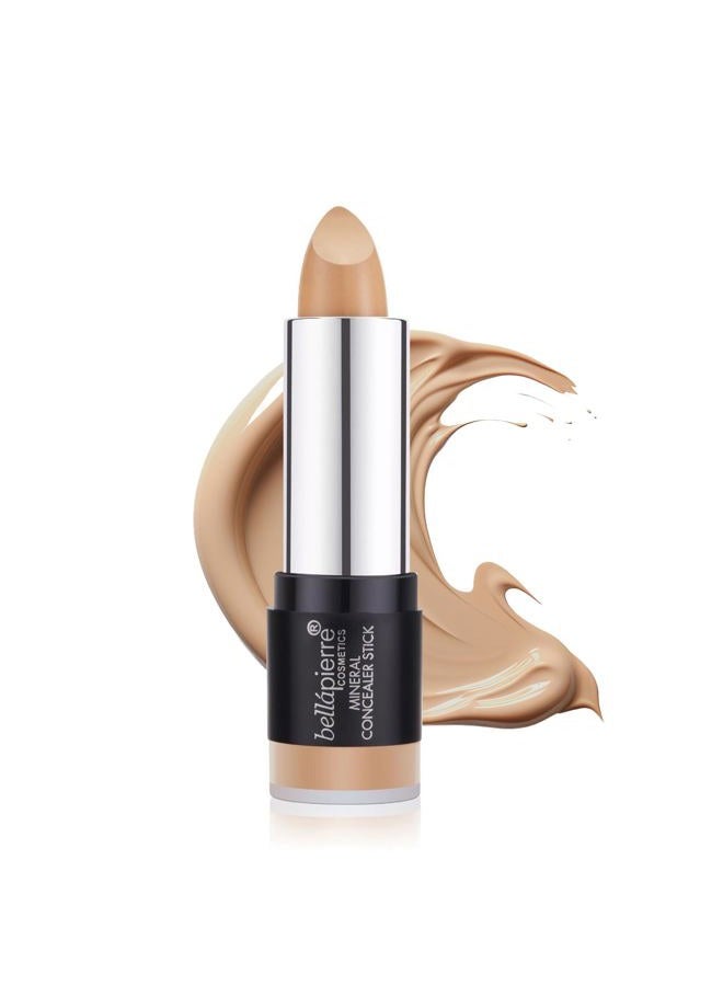 Mineral Concealer Stick | Easy to Blend Natural Wax Matte Makeup | Hides Acne, Discoloration & Blemishes | Non-Toxic and Paraben Free | All Day Wear - (Dark/Deep)