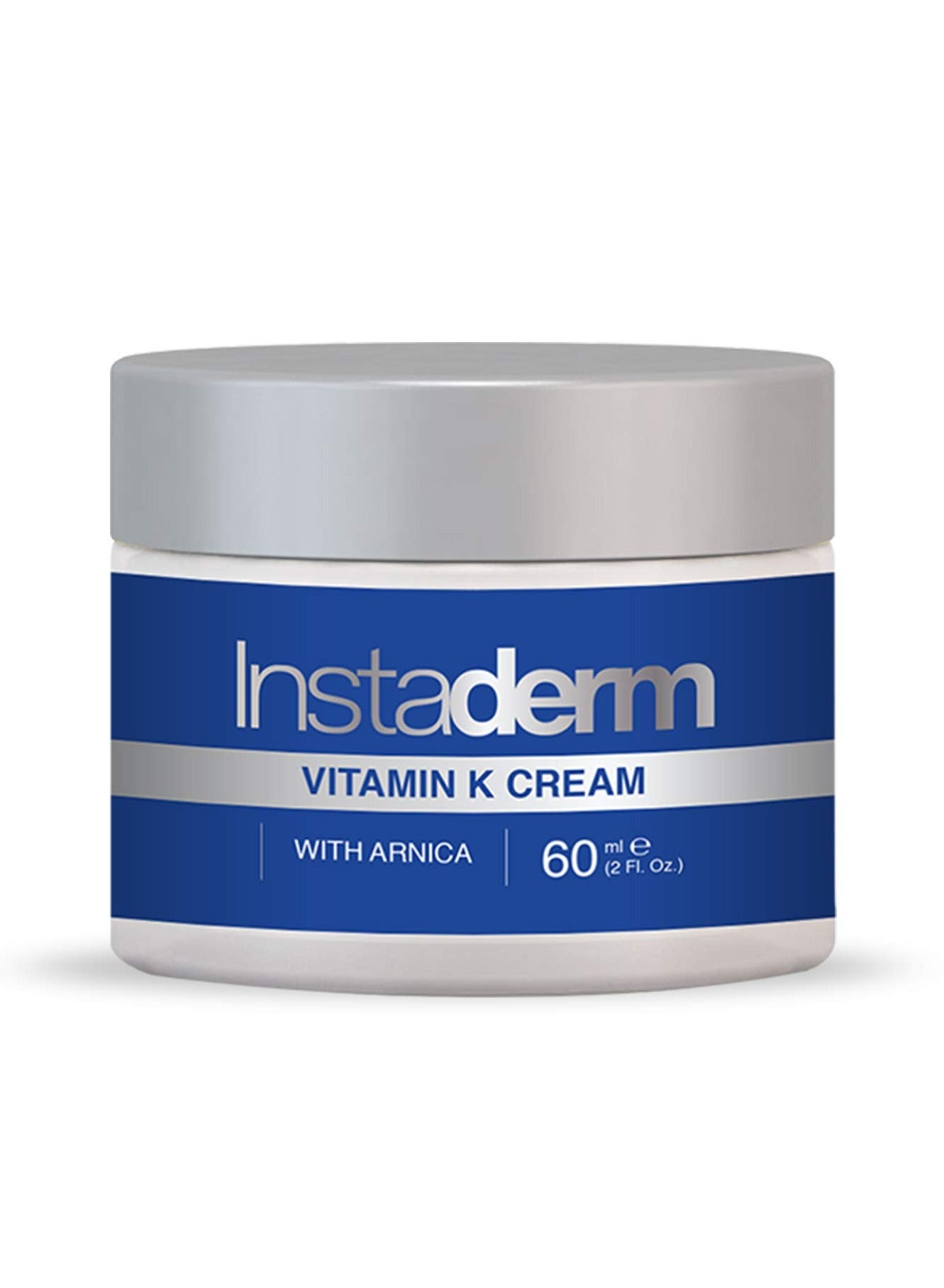 Instaderm Vitamin K Cream- Bruise Healing formula with Arnica. Dark Spot Moisturizer for Bruising, Spider Veins & Broken Capillaries. Repair Under Eye Dark Circles, & Puffiness.