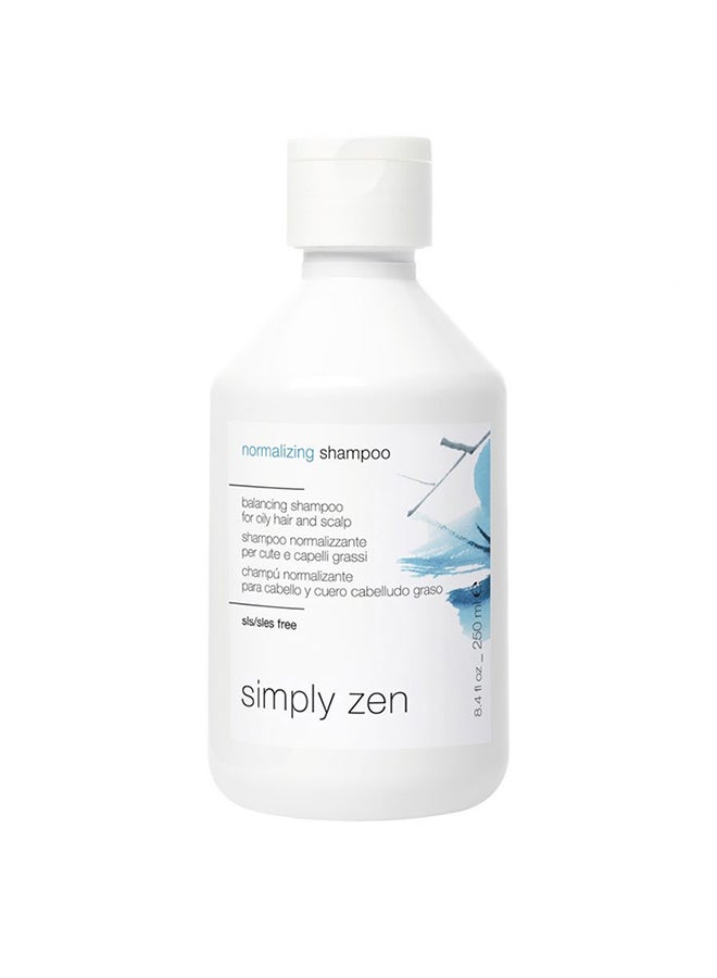 Simply Zen Normalizing Shampoo 250ml – Sebum Balance for Oily Scalps, Ginger & Lemon, Clarifying Wash for Greasy Hair Relief 250ml