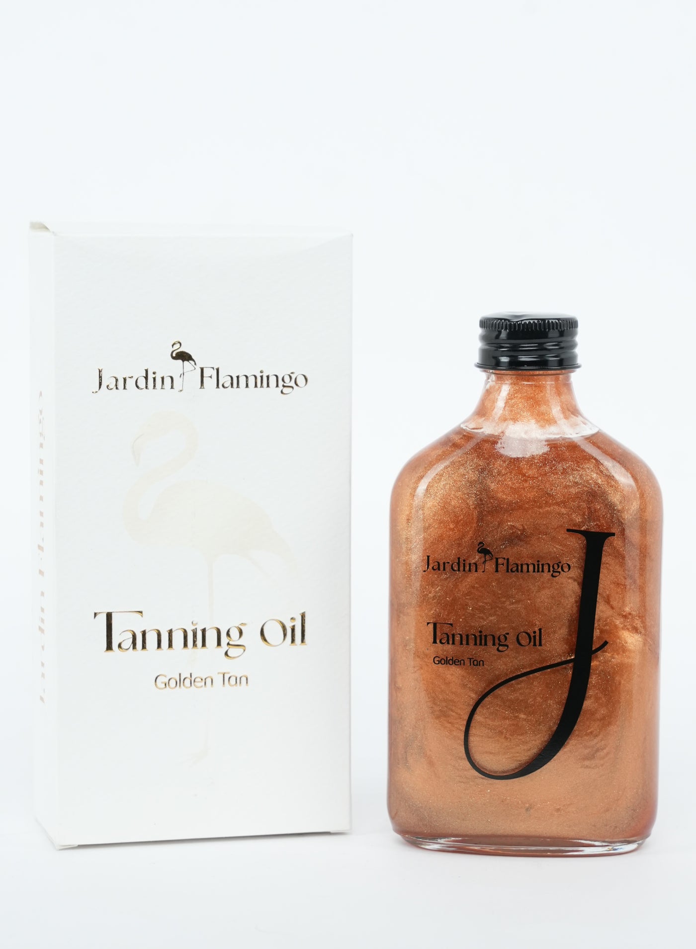 "THE J" Tan Oil by Jardin Flamingo – 200ml | Deep Bronzing Body Oil for Glowing Skin | Lightweight, Fast-Absorbing, Nourishing Formula for Sun-Kissed Radiance