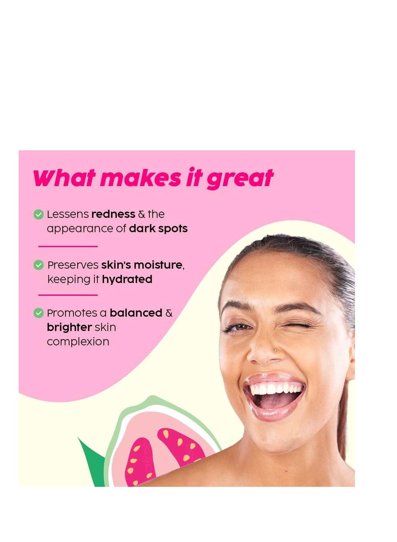 Vitamin C Guava Juicy FaceWash (100 ml) Cleanser For Skin Brightening, With Pro Vitamin B5 For Moisturization & Alpha Lipoic Acid For Glowing Skin For Women & Men - image 4