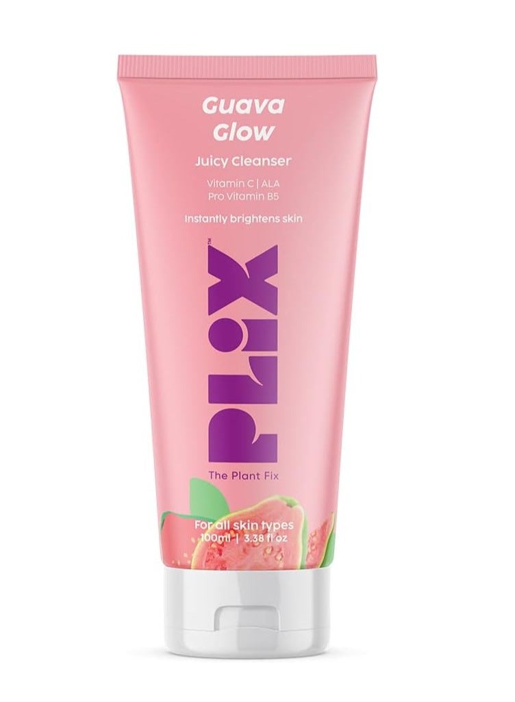 Vitamin C Guava Juicy FaceWash (100 ml) Cleanser For Skin Brightening, With Pro Vitamin B5 For Moisturization & Alpha Lipoic Acid For Glowing Skin For Women & Men