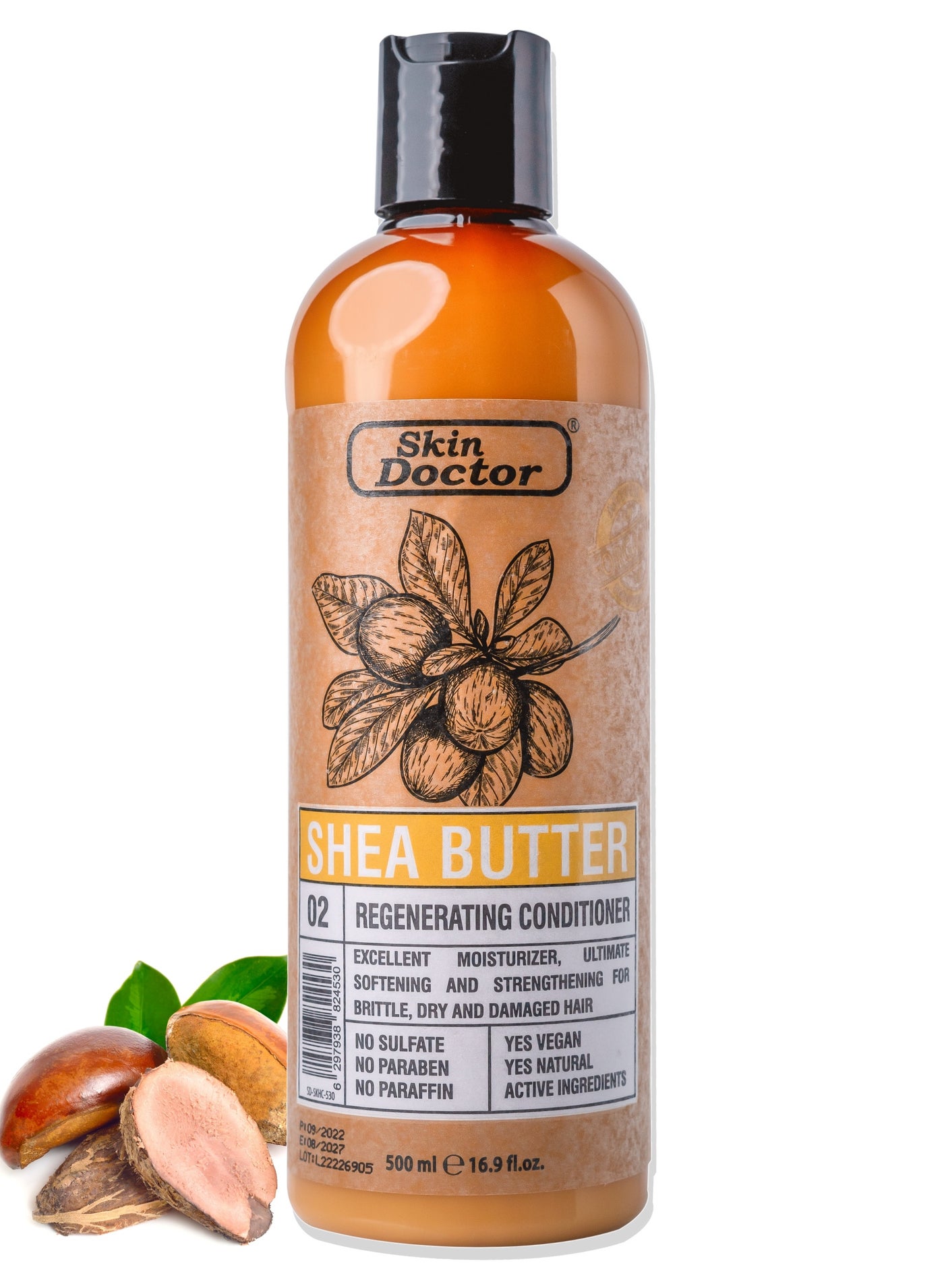 Shea Butter Regeneration conditioner  - sulfate-free & paraben-free  hair care - Reduced Breakage - Deep Hydration -  Suitable For All Hair Types - 500ml