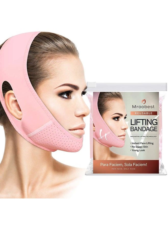 ParaFaciem Reusable V Line Mask Facial Slimming Strap Double Chin Reducer Chin Up Mask Face Lifting Belt V Shaped Slimming Face Mask