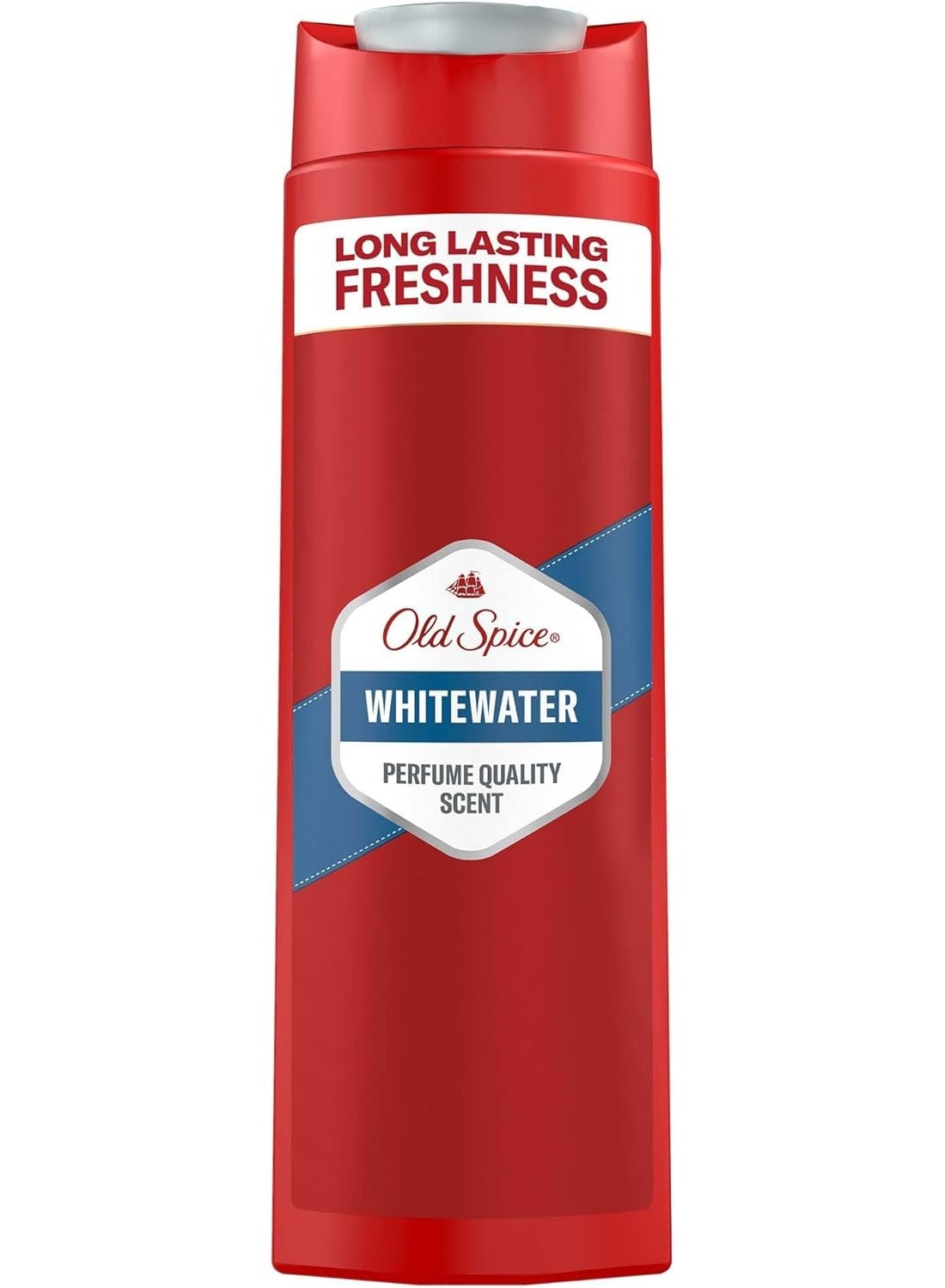 Old Spice Whitewater 3-in-1 Multi-Purpose Shower Gel for Hair, Face and Body , Long Lasting Freshness, Fragrance Quality, Deep Cleansing 400ML