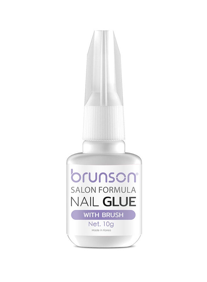Nail Glue For Nail Tips And Acrylic Nails With Brush 10g