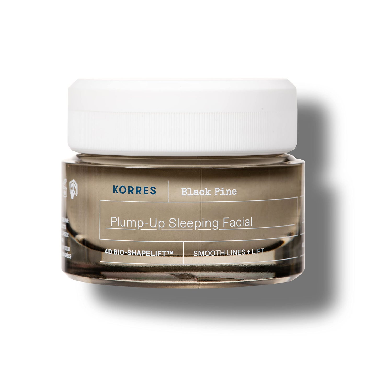 KORRES Black Pine 4D Bio-ShapeLift Plumping Night Cream, Firming Face Moisturizer for Women & Men, Overnight Hydration Cream for Smoother-Looking Skin, Vegan Skincare, Dermatologist-Tested, 1.35 Fl Oz
