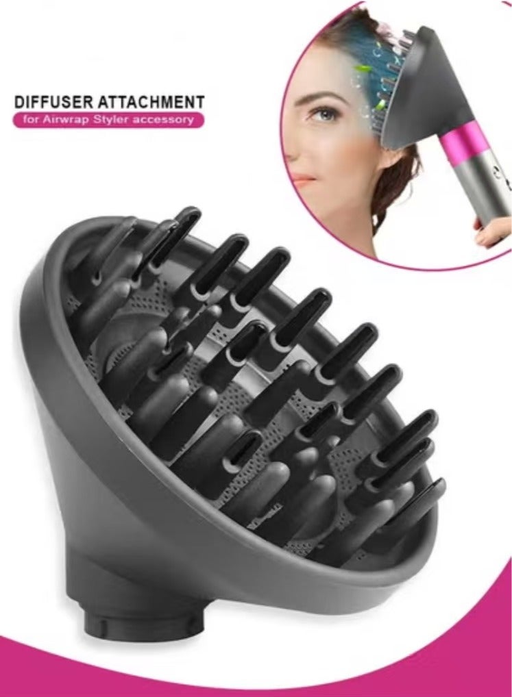Portable Hair Styler Diffuser Attachment, Compatible with HS01, HS03 u0026 HS05, Lightweight and Compact Design for Effortless Hair Drying and Styling