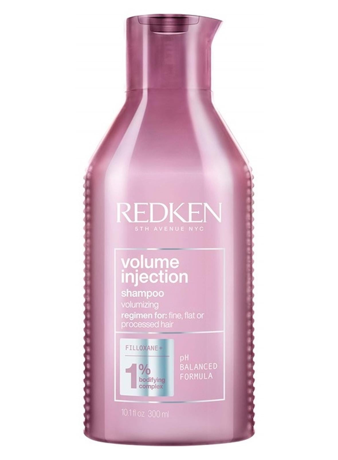 Redken Volume Injection Shampoo | For Fine Hair | Adding Lift & Body | Paraben Free | 10.1 Fl Oz (Pack of 1)