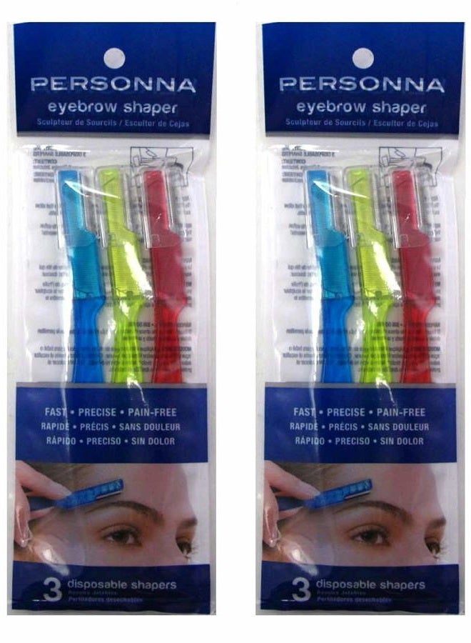 Eyebrow Shapers 3 Count (2 Pack)