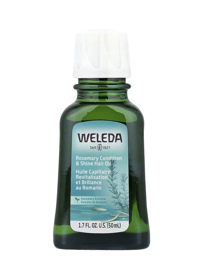 Hair Oil for Moisturizing and Shining Hair, Rosemary Extracts, 50 ml (1.7 fl oz)