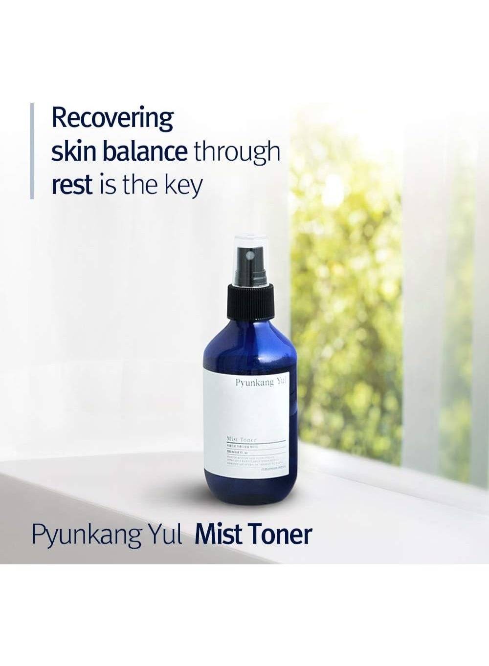Pyunkang Yul Facial Mist Toner 3.4 Fl. Oz - Face Moisturizer Skin Care Korean Spray Toner for Oily and Combination Skin Types - Astringent for Face Certified as a Zero-Irritation - Watery Texture