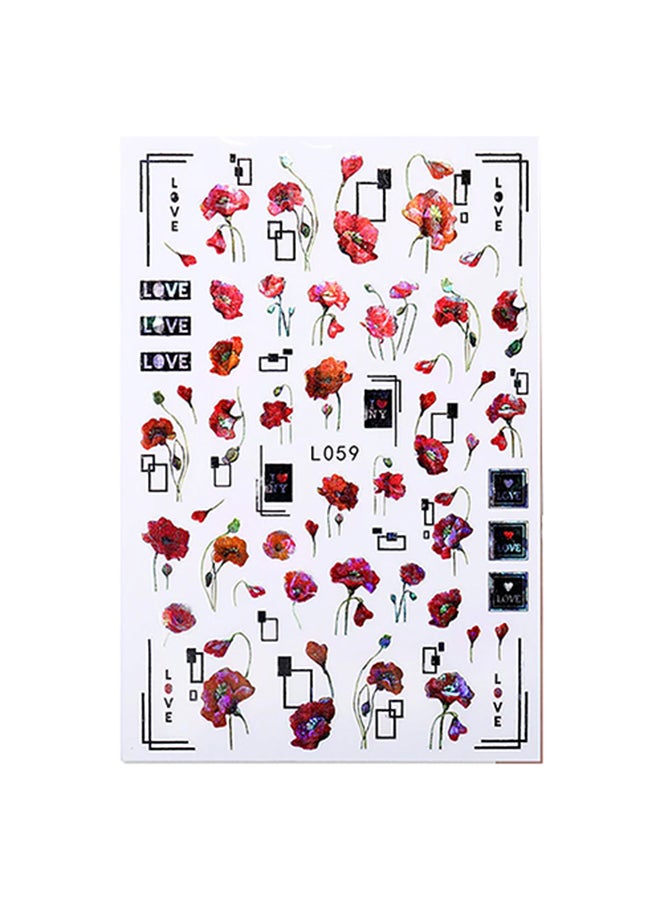 3D Design Stickers For Nails Art Decoration L059