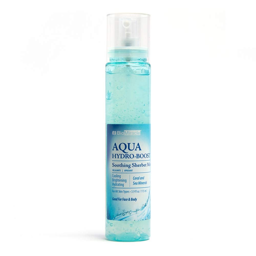BioMiracle Aqua Hydro-Boost Soothing Sherbet Mist, Face Mist Hydrating Spray, Aqua Cool, for All Skin Types