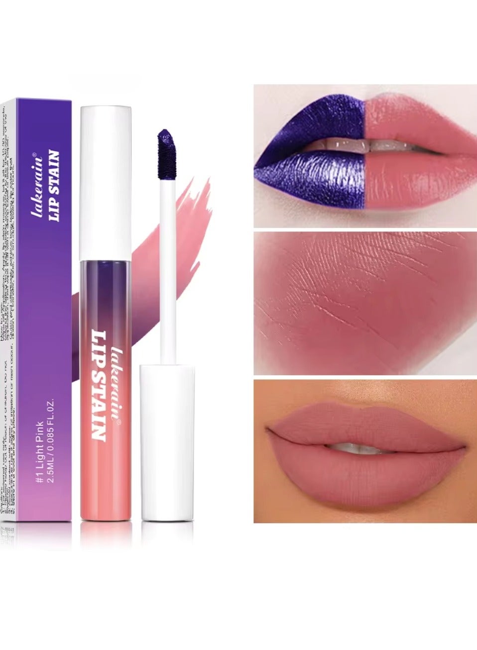 Peel Off Lip Stain Lipstick Peel Off Lip Color Stain Long Lasting Lip Stain Peel Off Infused Sweat Proof Waterproof Long Lasting Highly Pigmented Matte Lipstick Light Pink 01